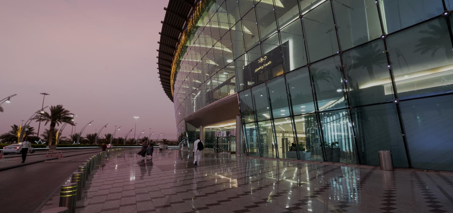 Mall of Arabia with solar panels on rooftop